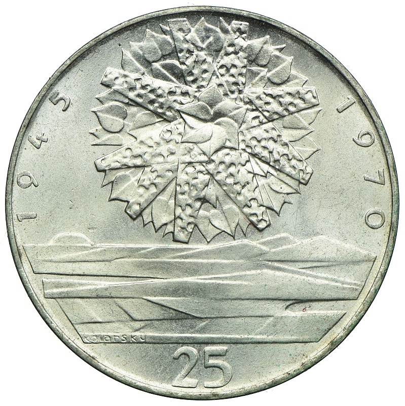 Czechosłowacja, 25 koron 1970