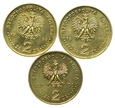 Zestaw, 2 złote 1998-2000, 2x Zygmunt III Waza, Jan II Kazimierz