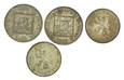 Czechosłwacja, zestaw 5,10 koron 1929-1932 (4szt.)