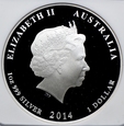 Australia, 1 dolar 2014, Lunar II, Rok Konia, NGC PF69