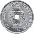 Laos, 20 centów 1952 PRÓBA - ESSAI - PIEFORT, NGC MS64