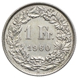 Szwajcaria, 1 frank 1960