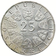 Austria, 25 szylingów 1971, 200-lecie Wiener Börse 