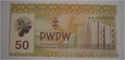 Banknot testowy PWPW 50-tka stan I  2011