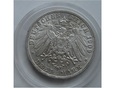 3 MARKI 1909 Anhalt 1871 - 1918 FRIEDRICH II 