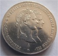 GULDEN 1854 AUSTRIA Ślub Franciszka Józefa I