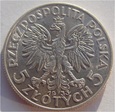 5 ZŁOTYCH 1933 GŁOWA KOBIETY *Q61*