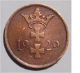 1 FENIG 1929 WOLNE MIASTO GDAŃSK **K13**