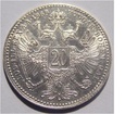 20 KRAJCARÓW 1868 Cesarstwo Austrii **KO4**