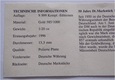 NIEMCY  50 lat niemieckiego rynku złota  Au 585/1000 1/20 Oz