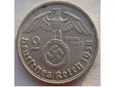 2 MARKI 1938 Niemcy HINDENBURG - Znak mennicy „D” - Monachium