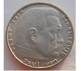 2 MARKI 1938 Niemcy HINDENBURG - Znak mennicy „D” - Monachium