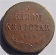 3 KRAJCARY 1849 WĘGRY - HAROM KRAJCZAR