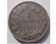5 FRANKÓW 1842 Królestwo Francji 1815 - 1848