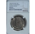 10 ZŁ 1964 KAZIMIERZ WIELKI WKLĘSŁY NGC MS 66+ AB