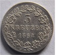 3 KRAJCARY 1854 Wielkie Księstwo Hesji **Q33**