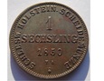 1 Sechsling 1850 Niemcy Schleswig-Holstein Fryderyk VII 