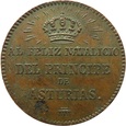 Hiszpania Medal Następca Asturii Alfons 1858