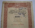 Bank Polski S.A. 10 akcji po 100 złotych 1.04.1934