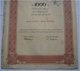 Bank Polski S.A. 10 akcji po 100 złotych 1.04.1934