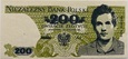 200 zł Zbigniew Bujak 1986 r.