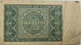 Banknot 2 złote 1946 r. stan 3