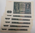 50 złotych 1941 x 6 kolejne z paczki