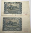 50 złotych 1941 r.  5006006 i 8870004