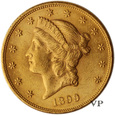 USA, 20 Dolarów Liberty Head 1899 r. 