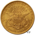 USA, 20 Dolarów Liberty Head 1899 r. 