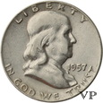 USA , Half Dolar B. Franklin 1957 r. 