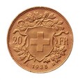 Szwajcaria, 20 Franków 1935 r.