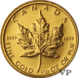 Kanada , 5 Dolarów 1983 r. 1/10 Oz Au 999 