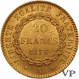Francja , 20 Franków 1876 r.