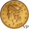 USA, 20 Dolarów Liberty 1896 r. 