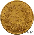 Francja, 5 Franków 1860 r. 