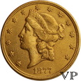USA, 20 Dolarów Liberty 1877 r. San Francisco 