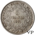 Francja, 5 Franków 1851 r. 