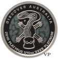 Australia, 15 Dolarów Dziobak 2010 r. 1/10 Oz Pt 9995