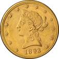 USA, 10 Dolarów 1893 r. 