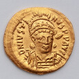 Bizancjum, Justyn I 518-527, Solidus, Konstantynopol. SUPER !!!