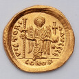 Bizancjum, Justyn I 518-527, Solidus, Konstantynopol. SUPER !!!