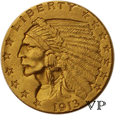 USA, 2,5 Dolara 1913 r. Indian Head  
