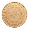 Francja, 10 Franków 1867 r.