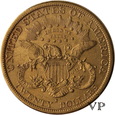 USA, 20 Dolarów Liberty 1877 r. San Francisco