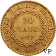 Francja, 20 Franków 1877 r. 