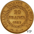 Francja , 20 Franków 1887 r. 
