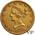 USA, 10 Dolarów 1881 r. 