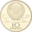 Rosja , 10 rubli XXII Igrzyska Olimpijskie Kolarstwo Moskwa 1980r.
