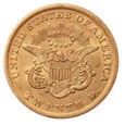 USA, 20$ 1853 r. Rzadsza